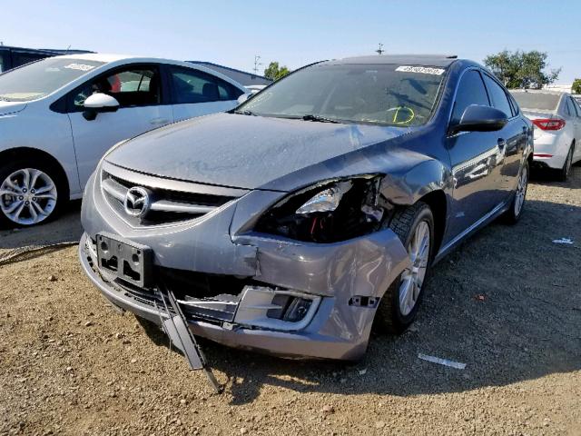 1YVHZ8CHXA5M29802 - 2010 MAZDA 6 I GRAY photo 2