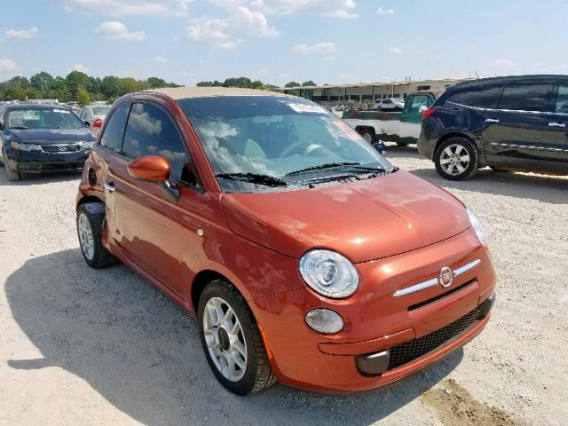 3C3CFFDR4CT365218 - 2012 FIAT 500 POP ORANGE photo 1