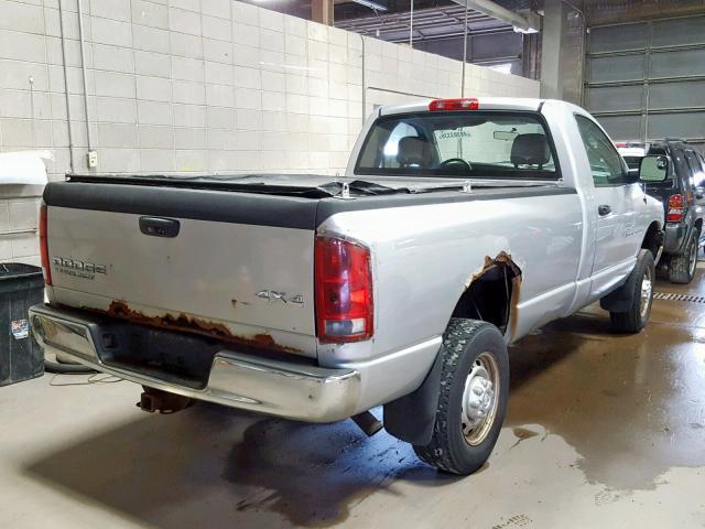 3D7KU26D84G127864 - 2004 DODGE RAM 2500 S Արծաթագույն լուսանկար 4