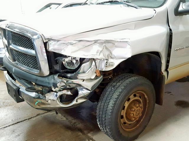 3D7KU26D84G127864 - 2004 DODGE RAM 2500 S Արծաթագույն լուսանկար 9