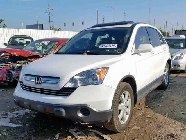 JHLRE48727C058379 - 2007 HONDA CR-V EXL WHITE photo 2