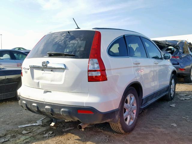 JHLRE48727C058379 - 2007 HONDA CR-V EXL WHITE photo 4