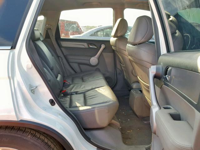 JHLRE48727C058379 - 2007 HONDA CR-V EXL WHITE photo 6