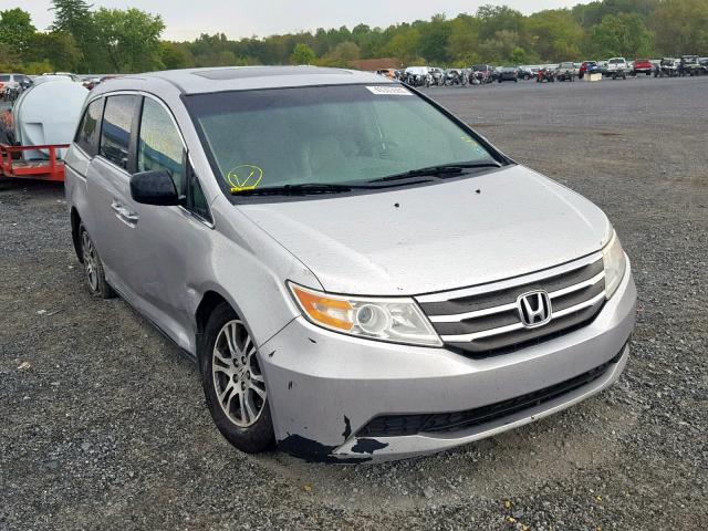 5FNRL5H60BB103296 - 2011 HONDA ODYSSEY EX SILVER photo 1