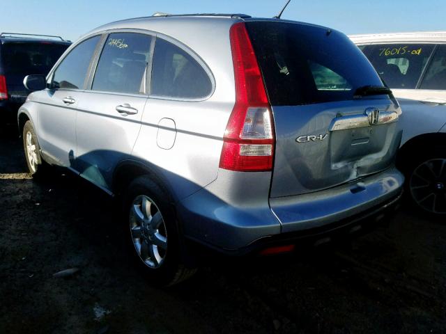 5J6RE48798L806781 - 2008 HONDA CR-V EXL BLUE photo 3