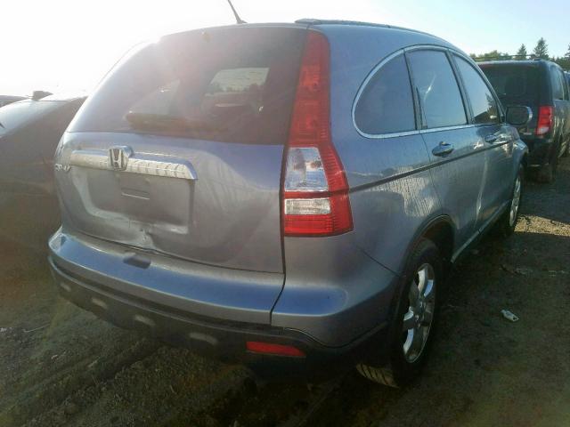 5J6RE48798L806781 - 2008 HONDA CR-V EXL BLUE photo 4