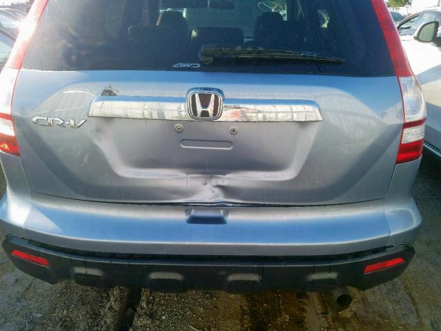 5J6RE48798L806781 - 2008 HONDA CR-V EXL BLUE photo 9