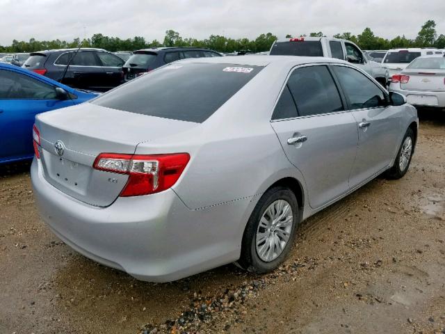 4T4BF1FKXCR200730 - 2012 TOYOTA CAMRY BASE SILVER photo 4