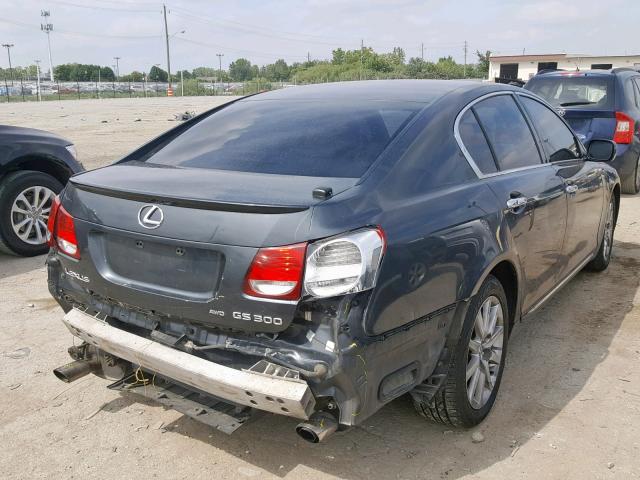 JTHCH96S160005606 - 2006 LEXUS GS 300 GRAY photo 4