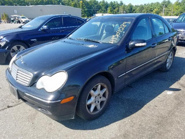 WDBRF84J74F491272 - 2004 MERCEDES-BENZ C 320 4MAT BLACK photo 2