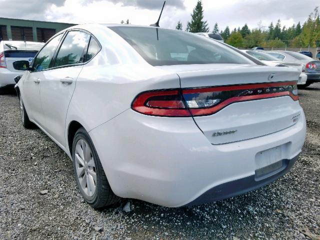 1C3CDFDH0ED724439 - 2014 DODGE DART SE AE WHITE photo 3