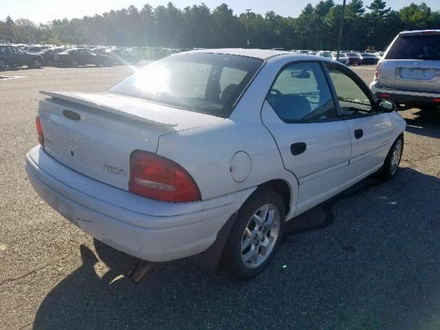 1B3ES47Y6WD693873 - 1998 DODGE NEON HIGHL WHITE photo 4