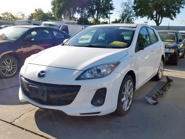 JM1BL1L6XC1512840 - 2012 MAZDA 3 S WHITE photo 2