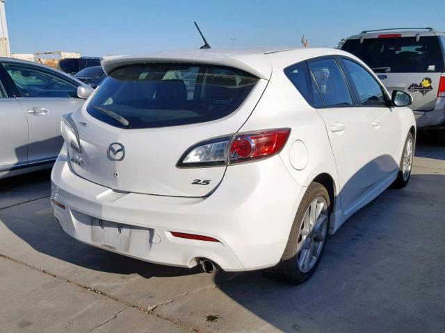 JM1BL1L6XC1512840 - 2012 MAZDA 3 S WHITE photo 4