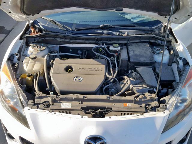 JM1BL1L6XC1512840 - 2012 MAZDA 3 S WHITE photo 7