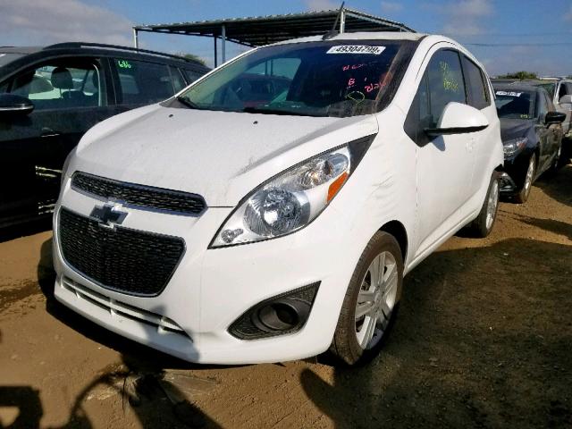 KL8CB6S94EC589204 - 2014 CHEVROLET SPARK LS WHITE photo 2