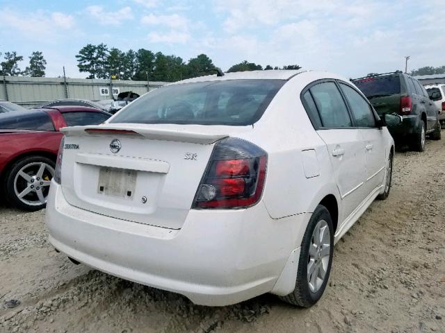 3N1AB6AP7CL735212 - 2012 NISSAN SENTRA 2.0 WHITE photo 4