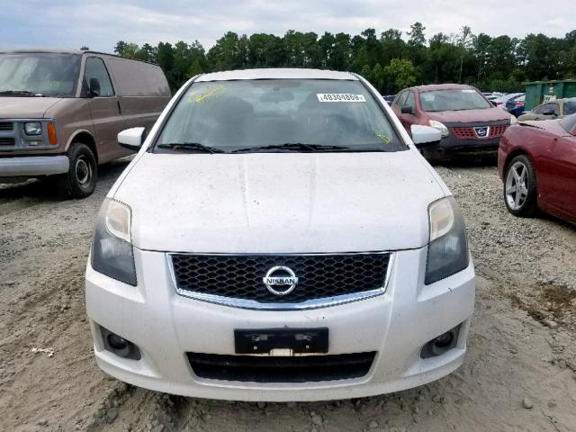 3N1AB6AP7CL735212 - 2012 NISSAN SENTRA 2.0 WHITE photo 9