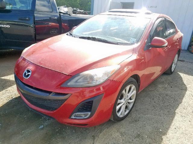 JM1BL1S56A1231396 - 2010 MAZDA 3 S RED photo 2