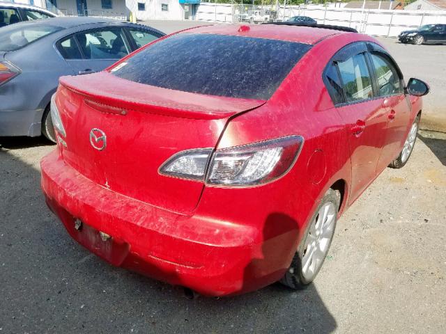 JM1BL1S56A1231396 - 2010 MAZDA 3 S RED photo 4