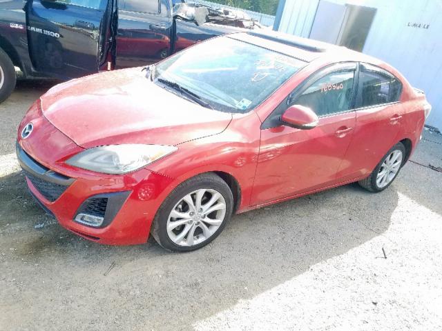 JM1BL1S56A1231396 - 2010 MAZDA 3 S RED photo 9