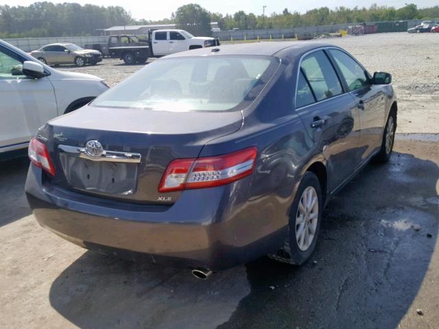 4T4BF3EK5BR189177 - 2011 TOYOTA CAMRY BASE GRAY photo 4