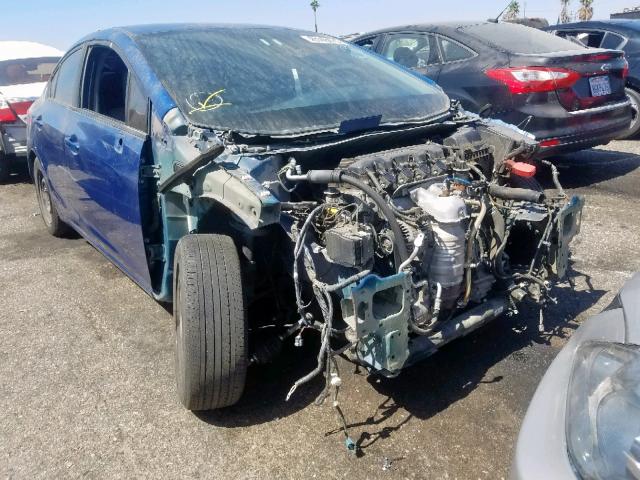 19XFB2F52DE230042 - 2014 HONDA CIVIC DX BLUE photo 1