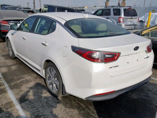 KNAGN4AD4G5099215 - 2016 KIA OPTIMA HYB WHITE photo 3