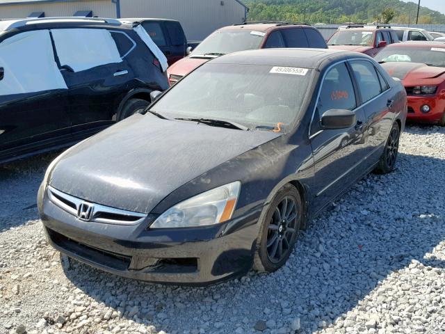 1HGCM56827A211170 - 2007 HONDA ACCORD EX BLACK photo 2