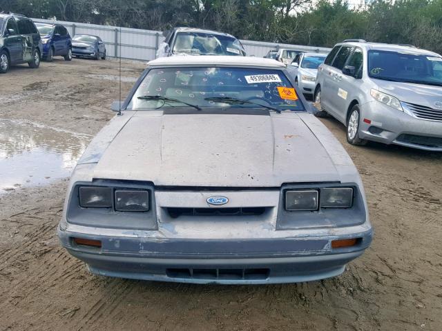 1FABP2738GF255539 - 1986 FORD MUSTANG LX BLUE photo 10