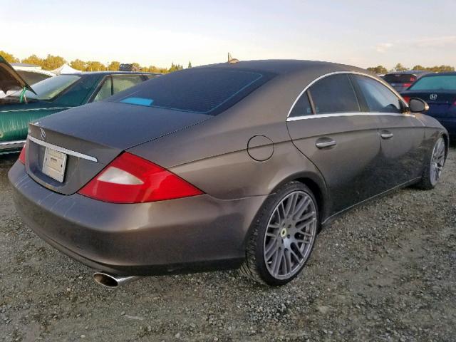 WDDDJ72X17A086172 - 2007 MERCEDES-BENZ CLS 550 GRAY photo 4