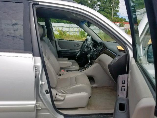 JTEGF21A930072654 - 2003 TOYOTA HIGHLANDER SILVER photo 5