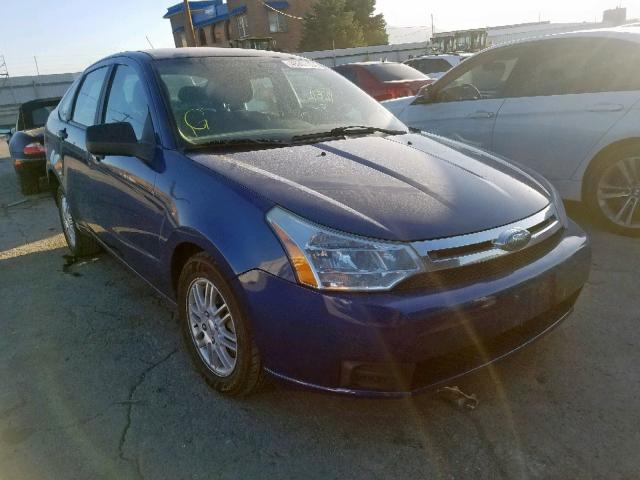 1FAHP35N99W133912 - 2009 FORD FOCUS SE BLUE photo 1