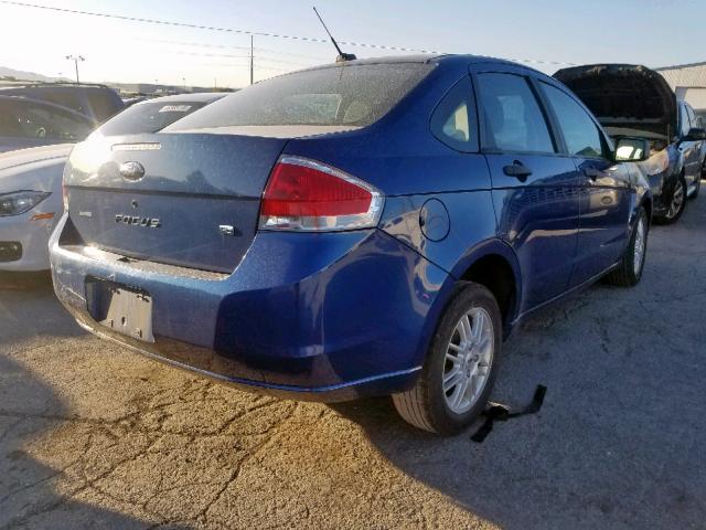 1FAHP35N99W133912 - 2009 FORD FOCUS SE BLUE photo 4