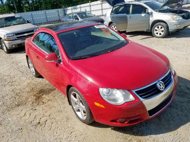 WVWDA71F57V015620 - 2007 VOLKSWAGEN EOS 2.0T S RED photo 1