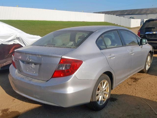 19XFB2F85CE003405 - 2012 HONDA CIVIC EX SILVER photo 4