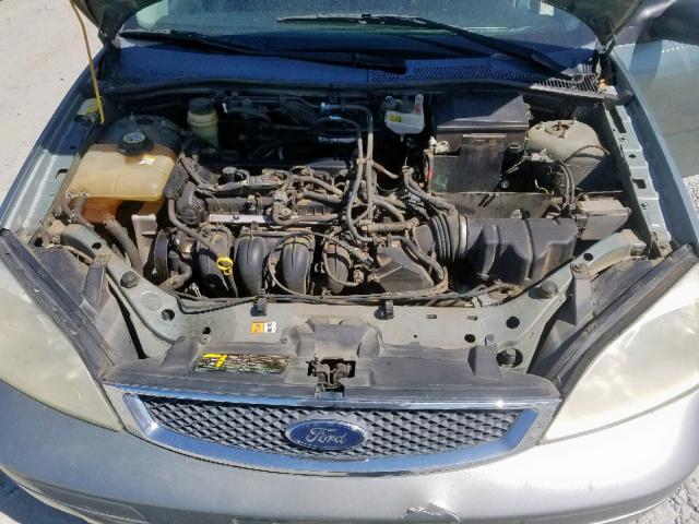 1FAHP34N56W124802 - 2006 FORD FOCUS ZX4 GREEN photo 7