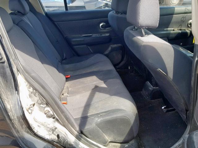 3N1BC13E67L388963 - 2007 NISSAN VERSA S BLACK photo 6