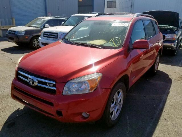 JTMZK31V876008027 - 2007 TOYOTA RAV4 LIMIT RED photo 2