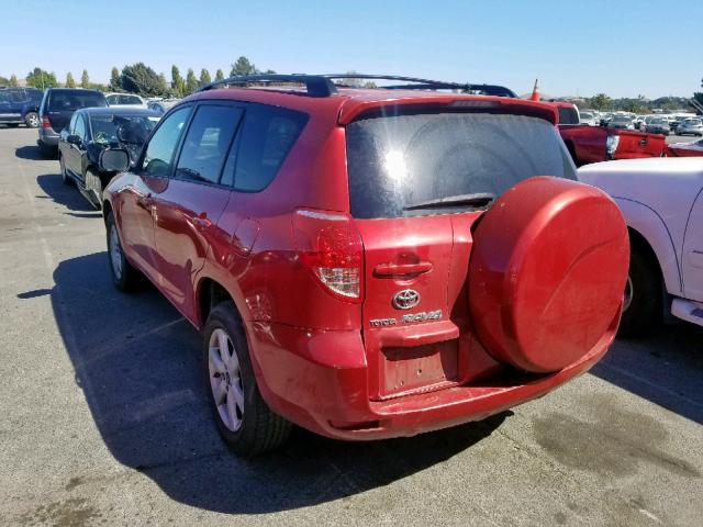 JTMZK31V876008027 - 2007 TOYOTA RAV4 LIMIT RED photo 3