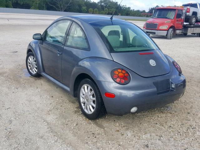 3VWCK31CX4M417479 - 2004 VOLKSWAGEN NEW BEETLE ნაცრისფერი ფოტო 3