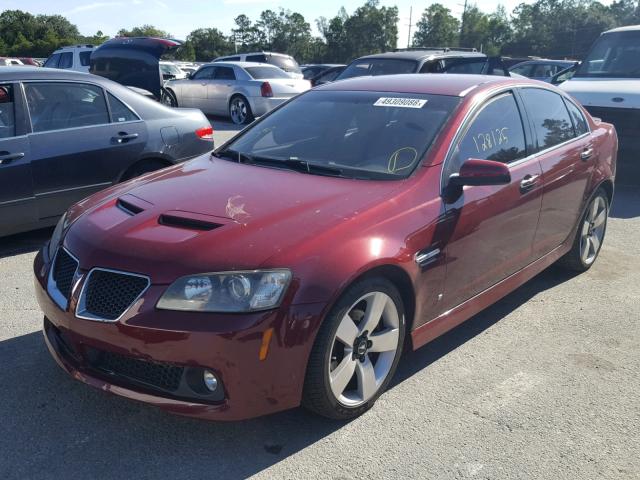 6G2EC57Y09L305149 - 2009 PONTIAC G8 GT RED photo 2