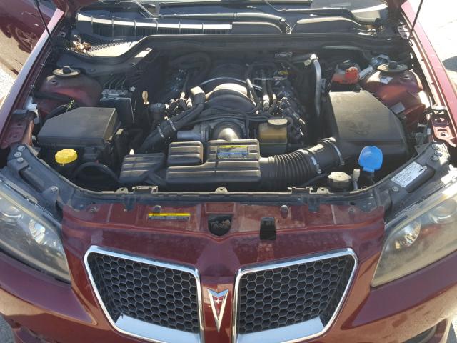 6G2EC57Y09L305149 - 2009 PONTIAC G8 GT RED photo 7