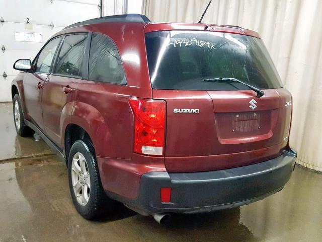 2S3DA317576113795 - 2007 SUZUKI XL7 LUXURY MAROON photo 3