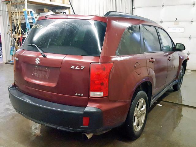 2S3DA317576113795 - 2007 SUZUKI XL7 LUXURY MAROON photo 4