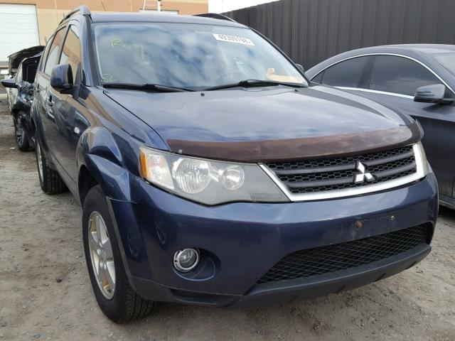 JA4MT31X37Z602946 - 2007 MITSUBISHI OUTLANDER BLUE photo 1