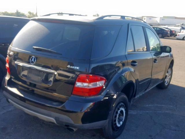 4JGBB86E67A216052 - 2007 MERCEDES-BENZ ML 350 BLACK photo 4