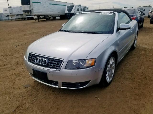 WUARL48H06K900493 - 2006 AUDI S4 QUATTRO SILVER photo 2