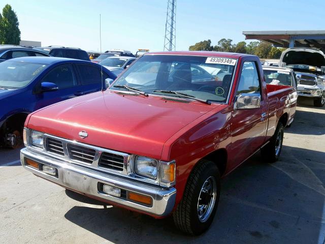 1N6SD11S4SC399366 - 1995 NISSAN TRUCK E/XE RED photo 2