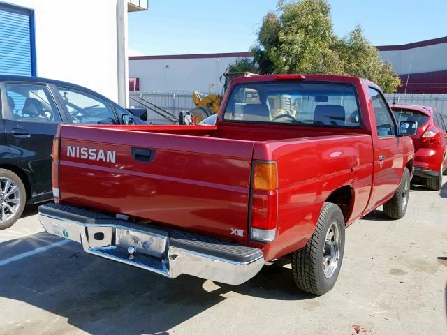 1N6SD11S4SC399366 - 1995 NISSAN TRUCK E/XE RED photo 4